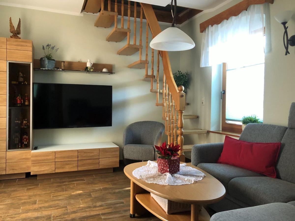 Ferienhaus Erzgebirge "An Der Trebe" Mit Kamin Und Sauna Neuhausen  Zewnętrze zdjęcie